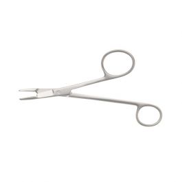 Stratte needle holder, 9'',double bend, curved, serrated TC jaws