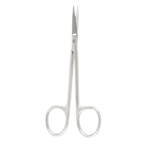 Iris Scissors, 4-1/2, Curved, Sterile, Box of 50